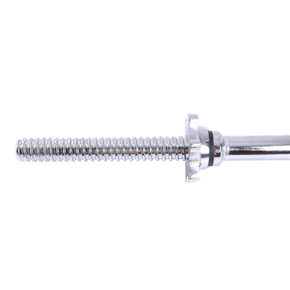 Barbell Standard Threaded Solid Easy Curl Bar, 47-Inch, Chrome Finish