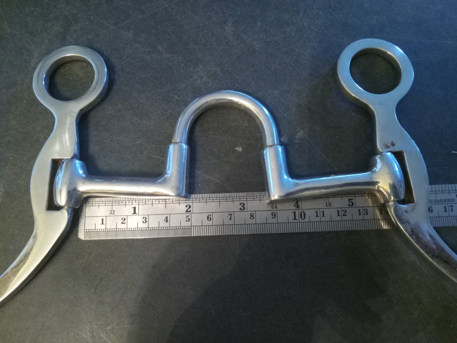 used correction bit 5 1/4 in mouth stainless silver