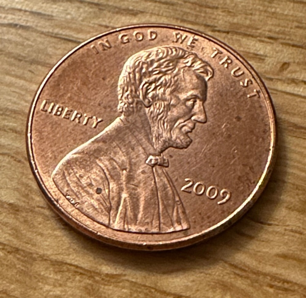 2009 Bicentennial Penny MINT MARK ERROR Sitting Abe