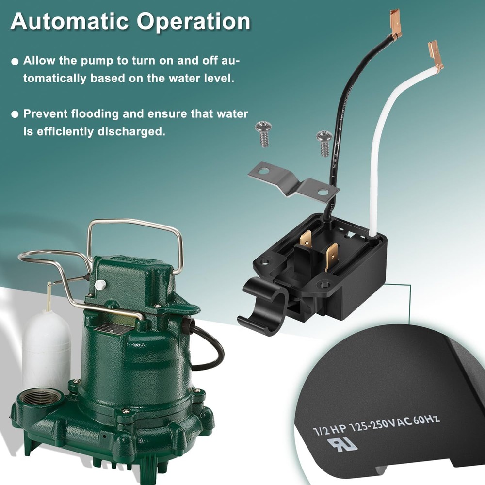 004892 Effluent Pump Switch for Zoeller 53-0001 Pump, Mechanical Switch Assembly