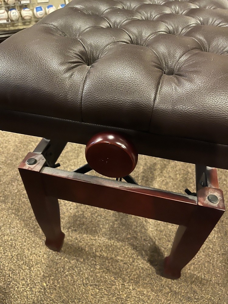 PILLOW TOP ADJUSTABLE PIANO BENCH/STOOL