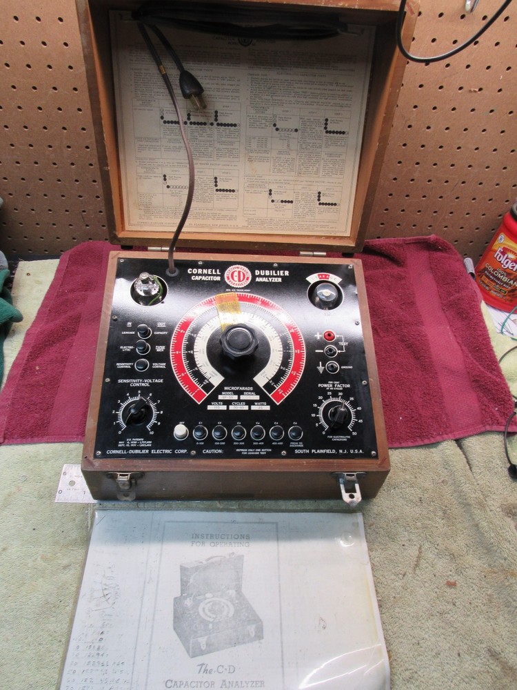 Vintage Cornell-Dubilier BF-50 Capacitor Analyzer