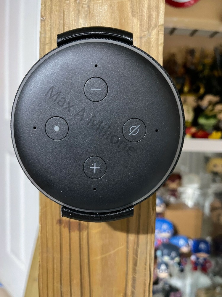 Amazon Echo Dot 3rd Gen Wall Mount Bracket with screw holes *multiple colors*