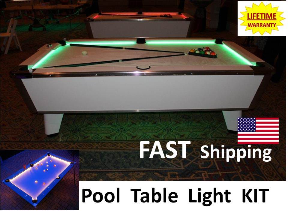 LED Pool & Billiard Table Lighting KIT - light your Outdoor Pool Table