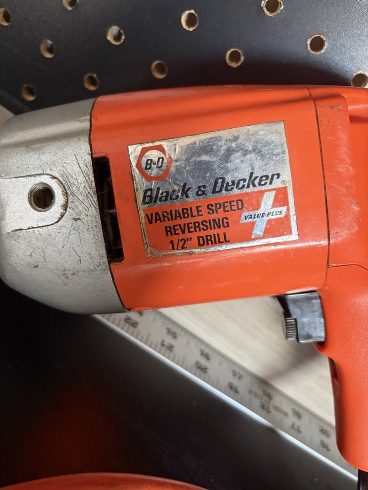 Black & Decker 1/2” Corded Drill 7254 Variable Speed Reversing Tested Workin