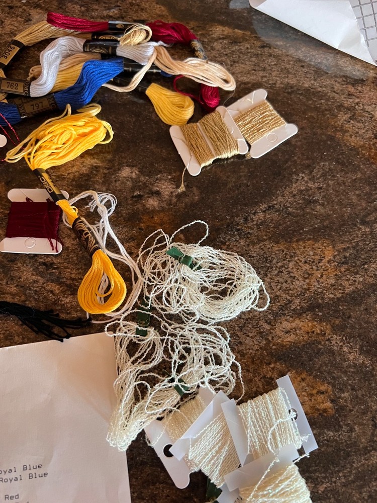 CUIRASSIER NUTCRACKER NEEDLEPOINT 10% Complete Instructions Side Notes Floss