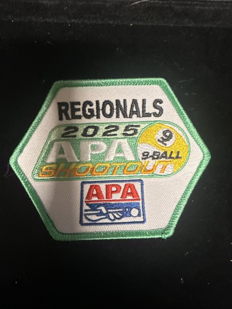 APA Pool 2025 9-Ball Shootout Regionals Patch