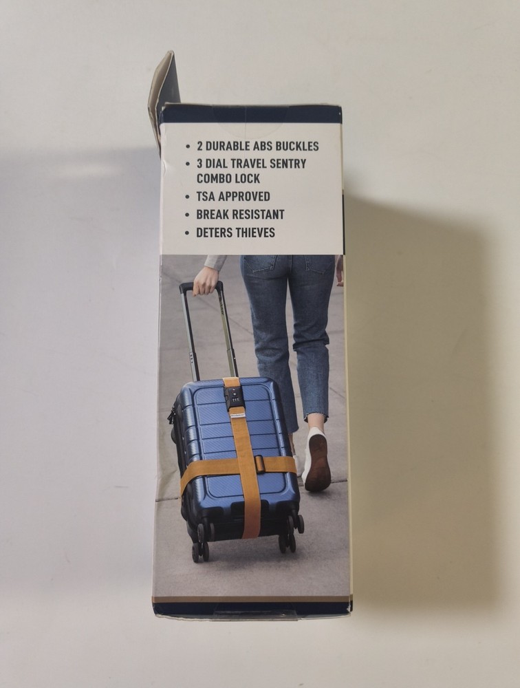 Brookstone Cross Strap + TSA Lock Lemon Yellow