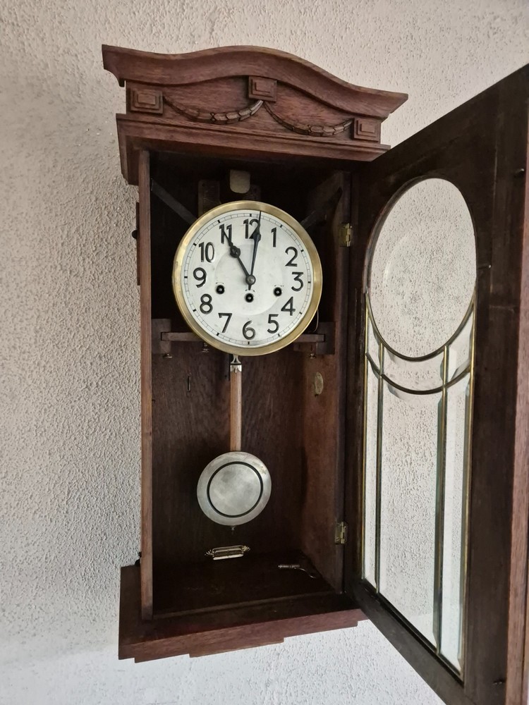 Junghans 112 years old Westminster chime wall clock ( 0741 )