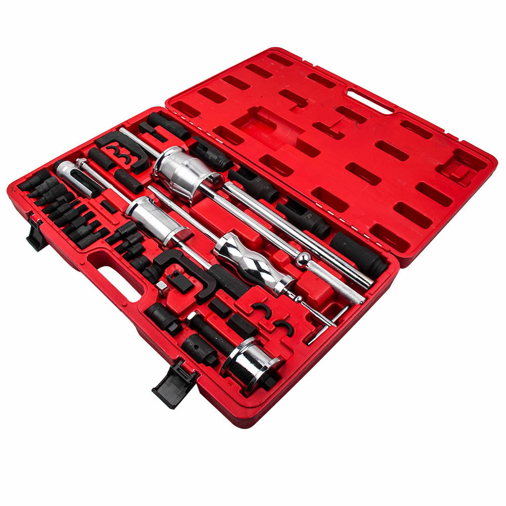 Complete Set Universal Diesel Injector Remover Slide Hammer Puller Extractor Kit
