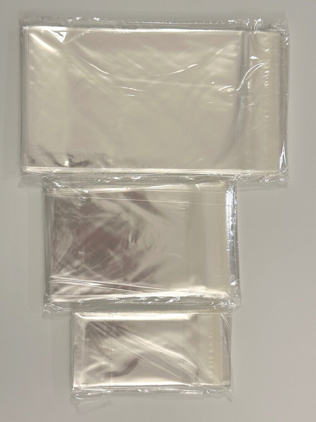 Clear Resealable Recloseable Self Seal Adhesive Cello Lip Tape Poly Plastic bags