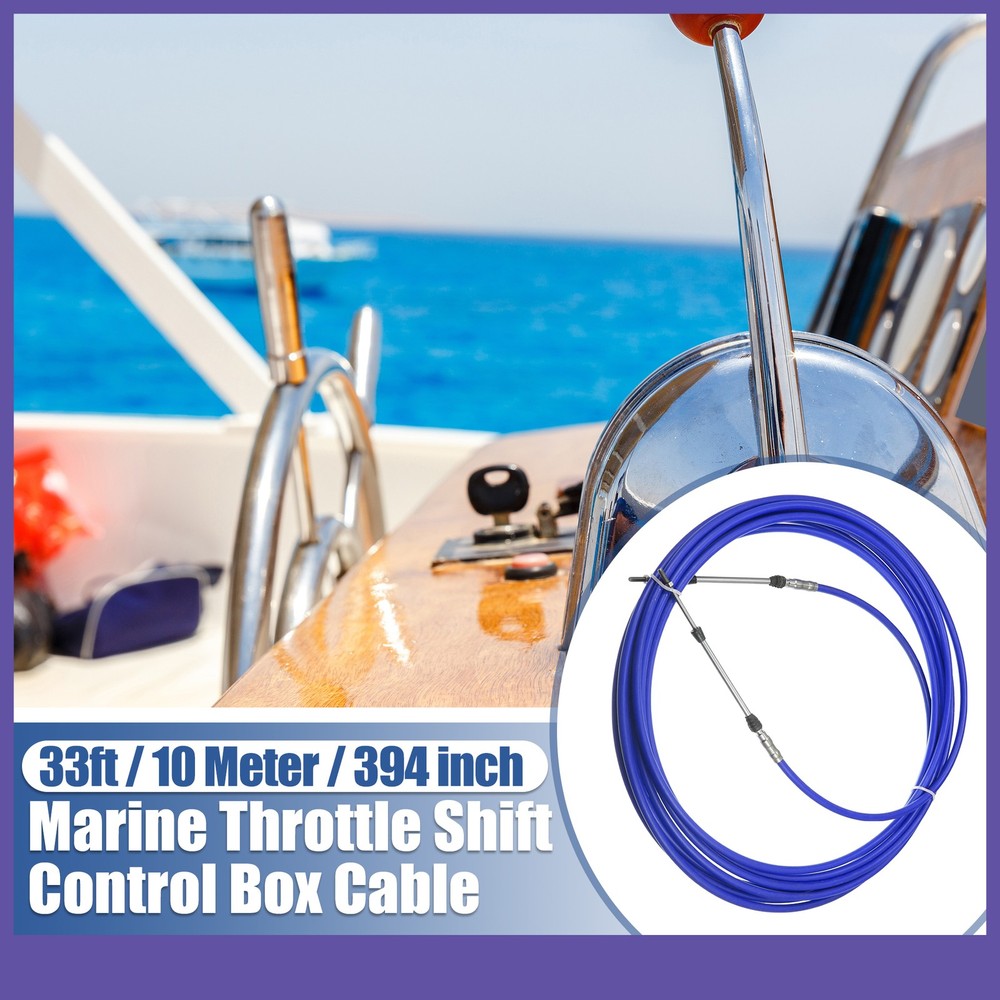 Single 33ft 10 Meter 394" Marine Type 3300 / 33C Throttle Shift Cable Universal