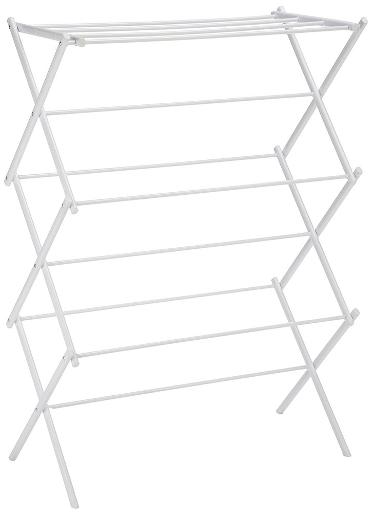 Amazon Basics Foldable Portable Clothes Drying Rack for Indoor Air Drying, Colla