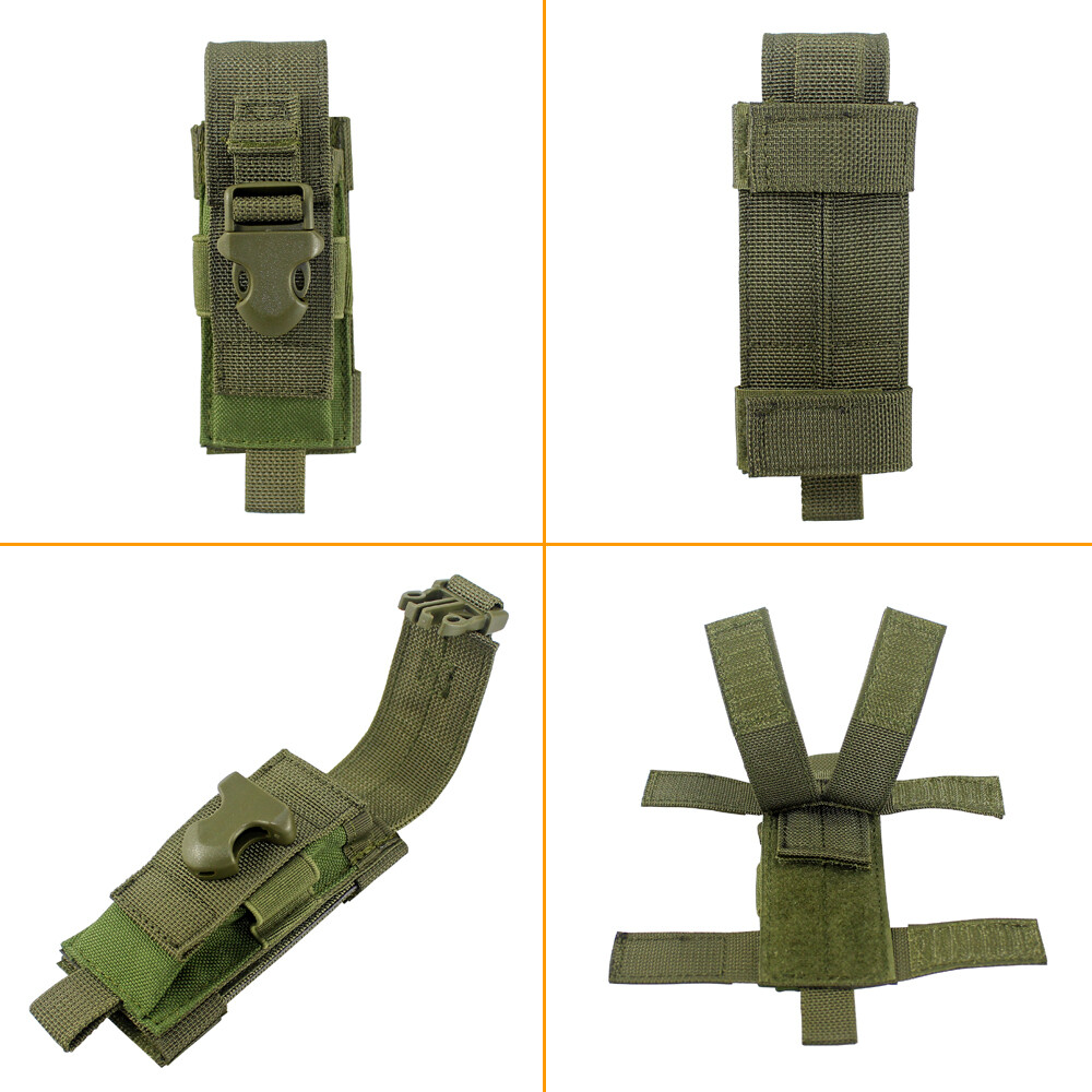 Tactical MOLLE Multitool Nylon Pack Utility Pouch for Flashlight Knife Pen Mag