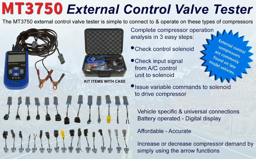 A/C Compressor Electronic Control Valve Tester for Denso Delphi Sanden & More