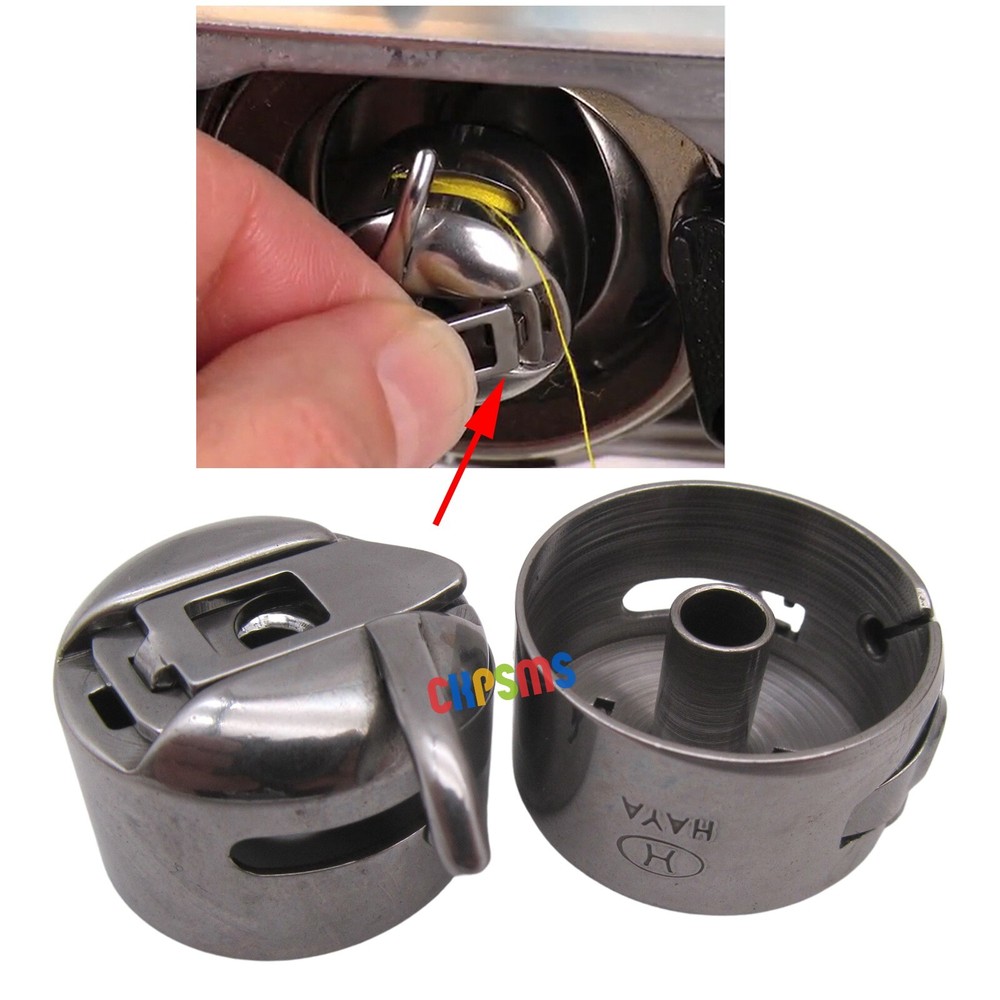 2PCS Bobbin Case For Kenmore 158, 385&Singer 15 Class Vertical Hook Machine