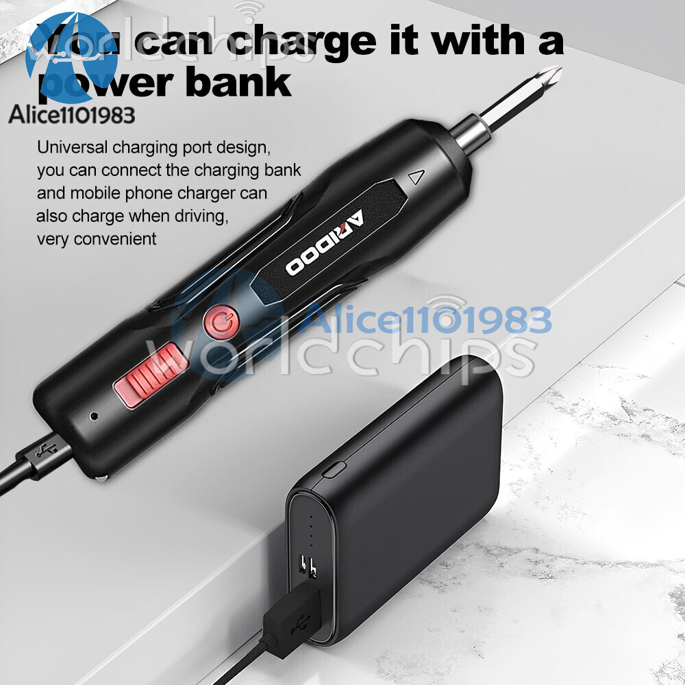 Portable Electric Screwdriver set mini Compact USB rechargeable Screw Driver
