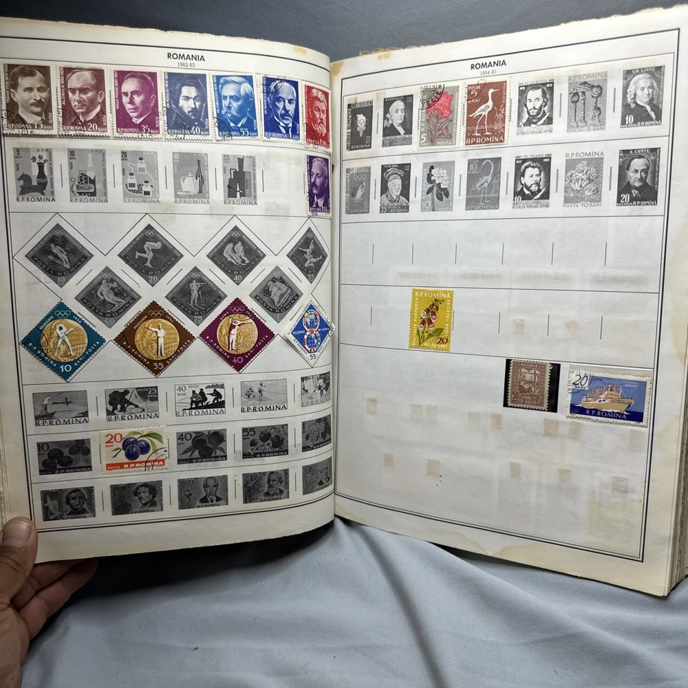 Whitman stamp album 1966 World A Bunch Of Stamps From Around The World!