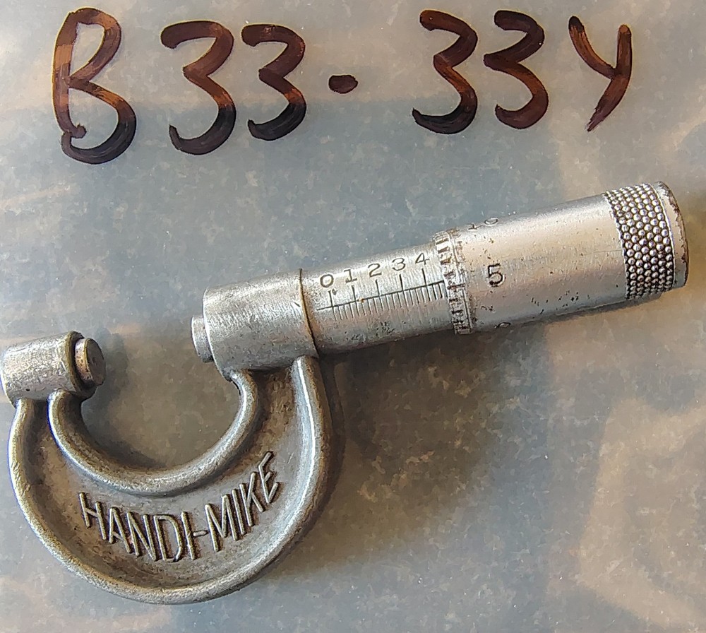 🗽 VINTAGE HANDI MICROMETER 0-.500 O.D.
