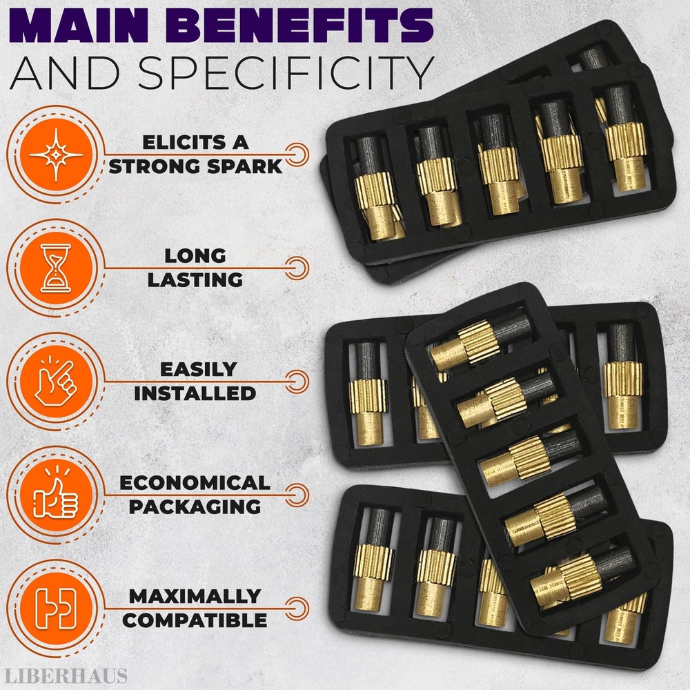 25 Pcs Flint Striker for Torch - Efficient Torch Striker, Compact Spark Light...