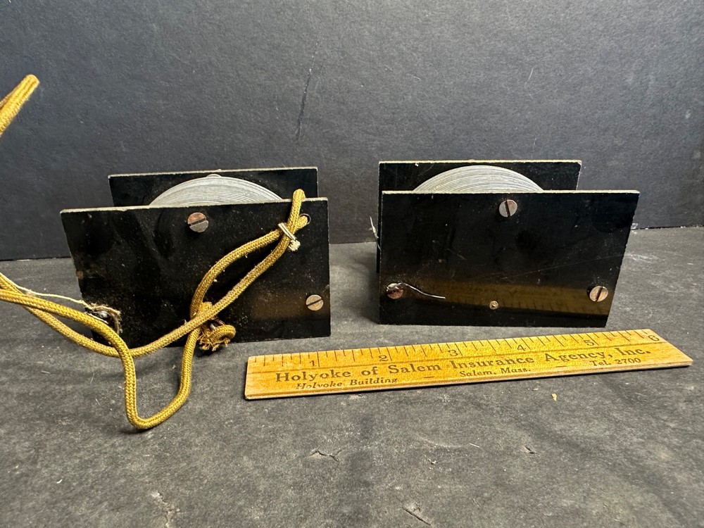 Pair 1920s Radio Tuning Capacitors, Untested