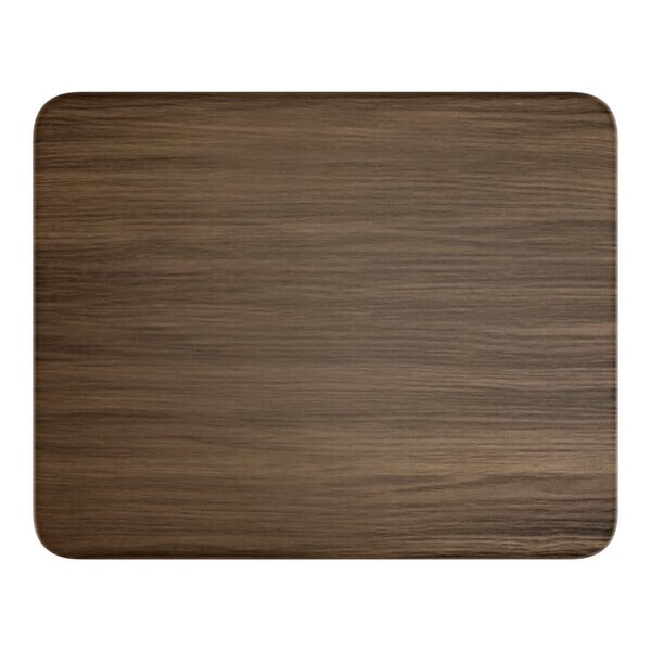 24" x 30" Rectangular Restaurant Table Top with Dark Walnut Laminate Top Finish