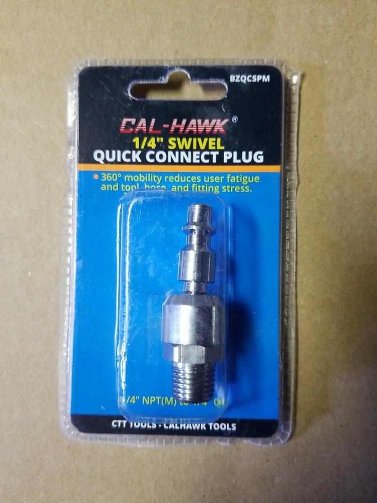 Cal-Hawk 1/4" Swivel Quick Connect Plug