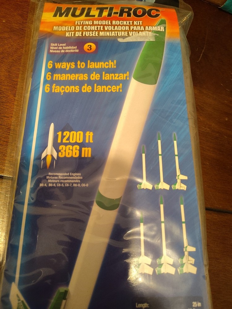 Estes MULTI-ROC (3-Stage!!!) Flying Model Rocket Kit #1329 - Sealed