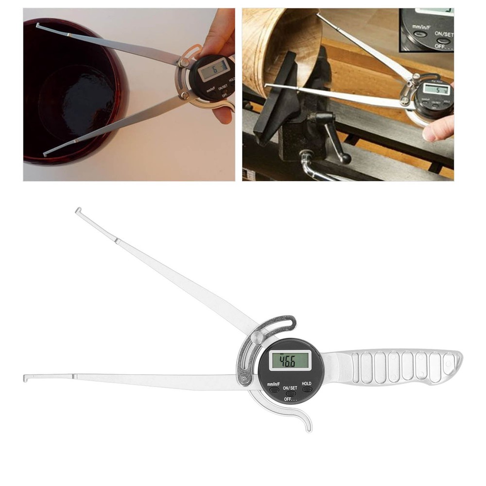 Digital Inside Caliper 12.7-216mm Clear Display Internal Diameter Measuring Tool