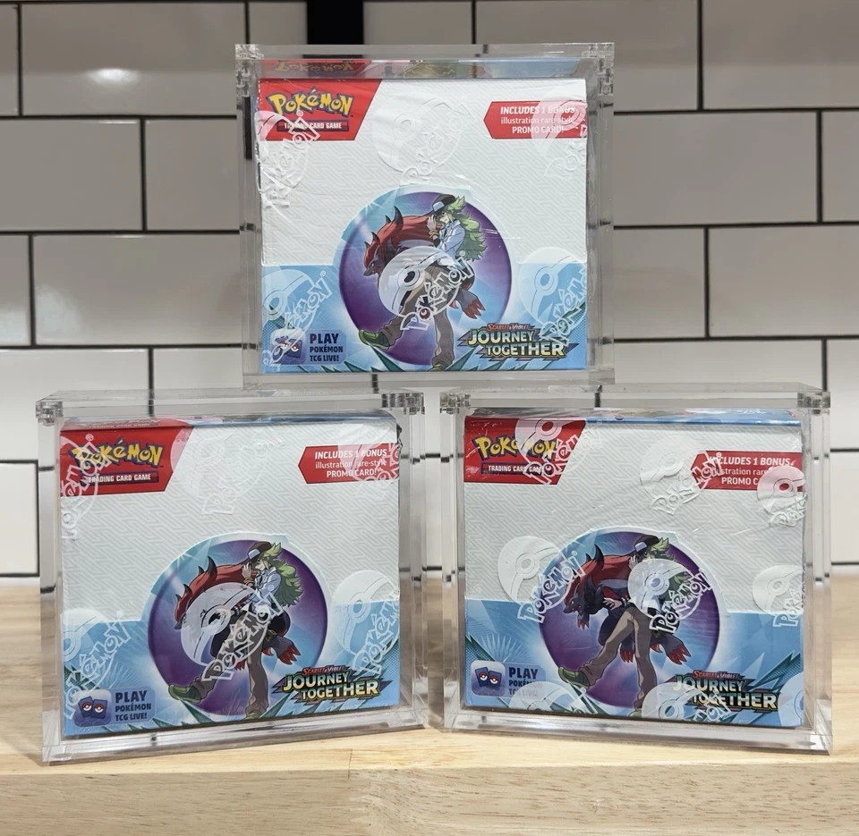 Pokemon Magnetic Booster Box Acrylic Case! Pokémon Card Protective Display!