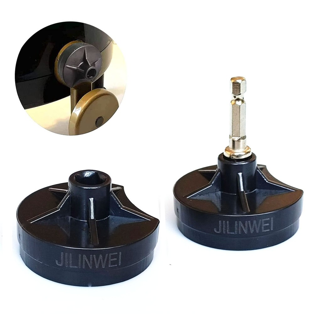 2 Pack Knitting Machine Adapter with Hex Steel Bit & Power Screwdriver Attachmen