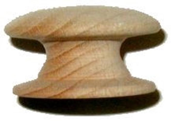 1-1/2" Beech Wide Base Wood Knob
