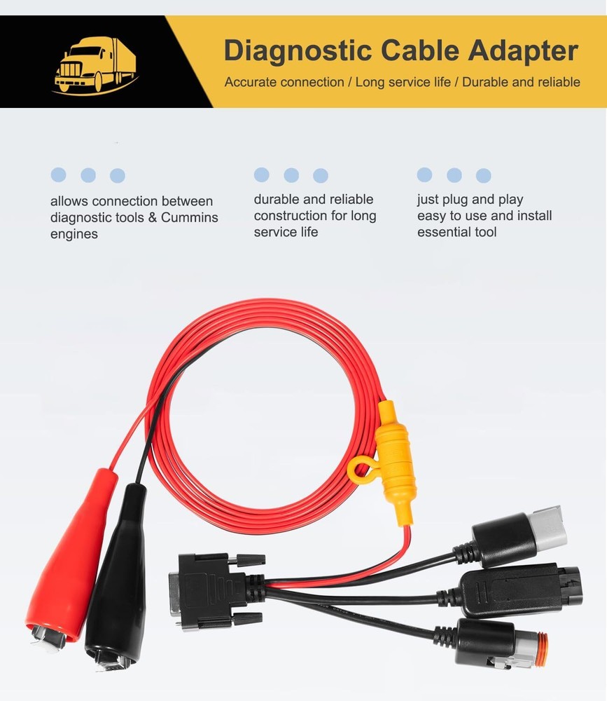 Replacement MPS-493033 Diagnostic Adapter Cable for Nexiq USB-Link 2, USB-Link 3