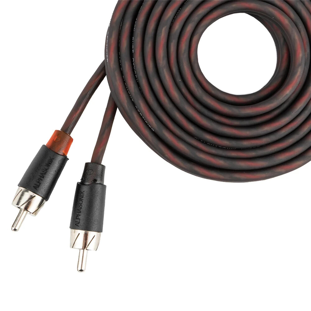 ALPHASONIK 3 FT RCA CABLE 2 CHANNEL HYPER FLEX INTERCONNECT AUDIO WIRE FLEX-R3