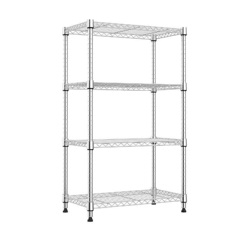 M MZG 4 Tier Shelf Heavy Duty Storage Wire Shelving Kitchen Garage Rack Shelves