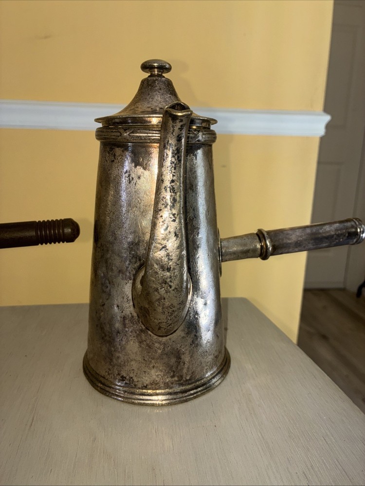 Antique Nickle Silver Chocolate/Coffee Serving Pots