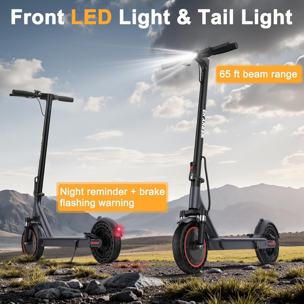 Electric Scooter, 10" Solid Tire, 500W Powerful Motor Folding E Scooter