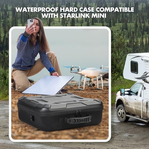 Starlink Mini Case, Portable Hard Shell Carrying Storage Box with Waterproof