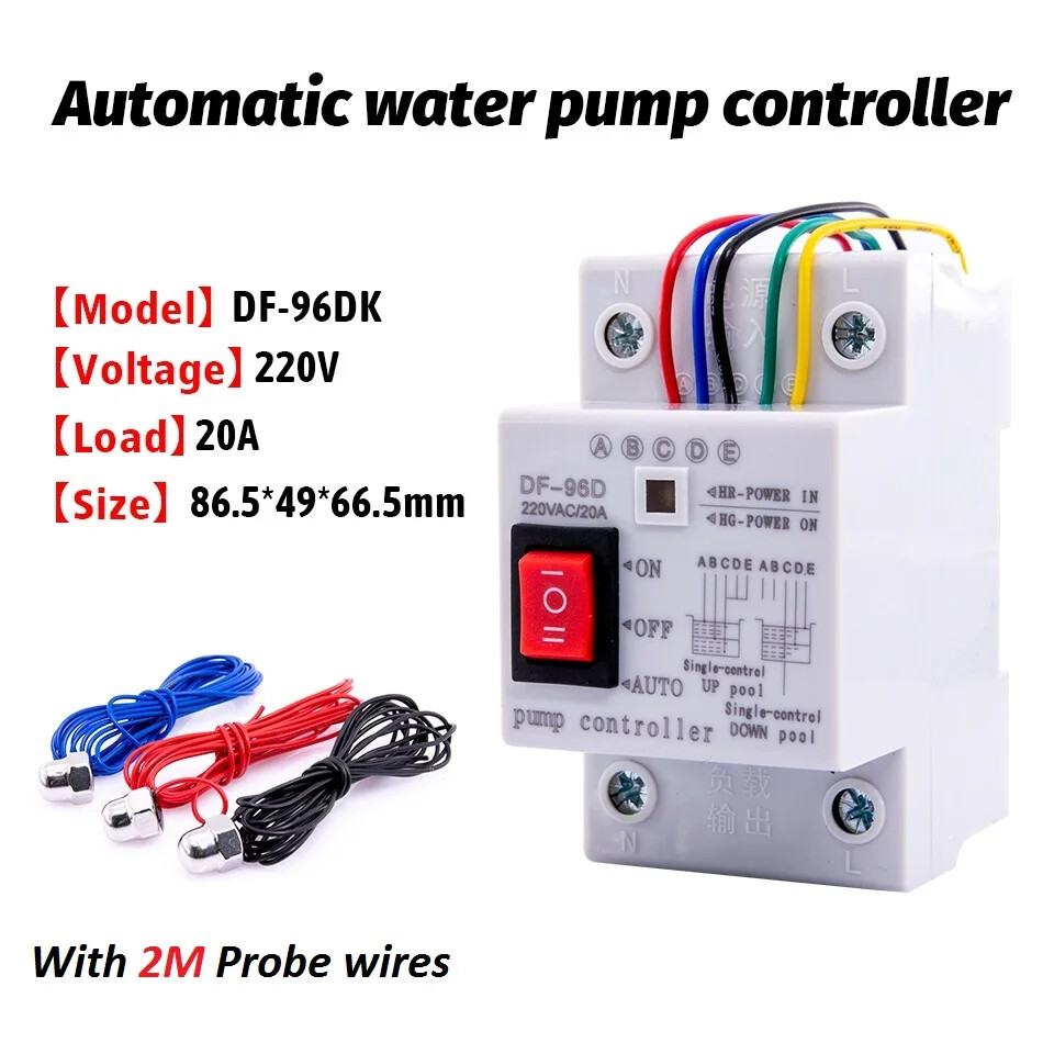 Automatic Water Level Detection Sensor Durable Pump Controller Switch 20A 220V