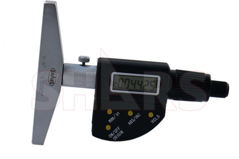 SHARS TOOLS 0-6"/152.4mm Electronic Depth Micrometer! #]