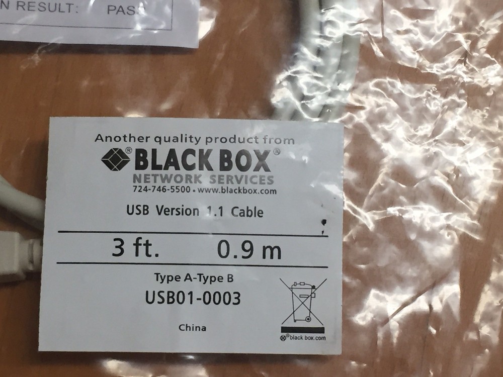Black Box USB01-0003 USB 1.1 3ft. Type A - Type B