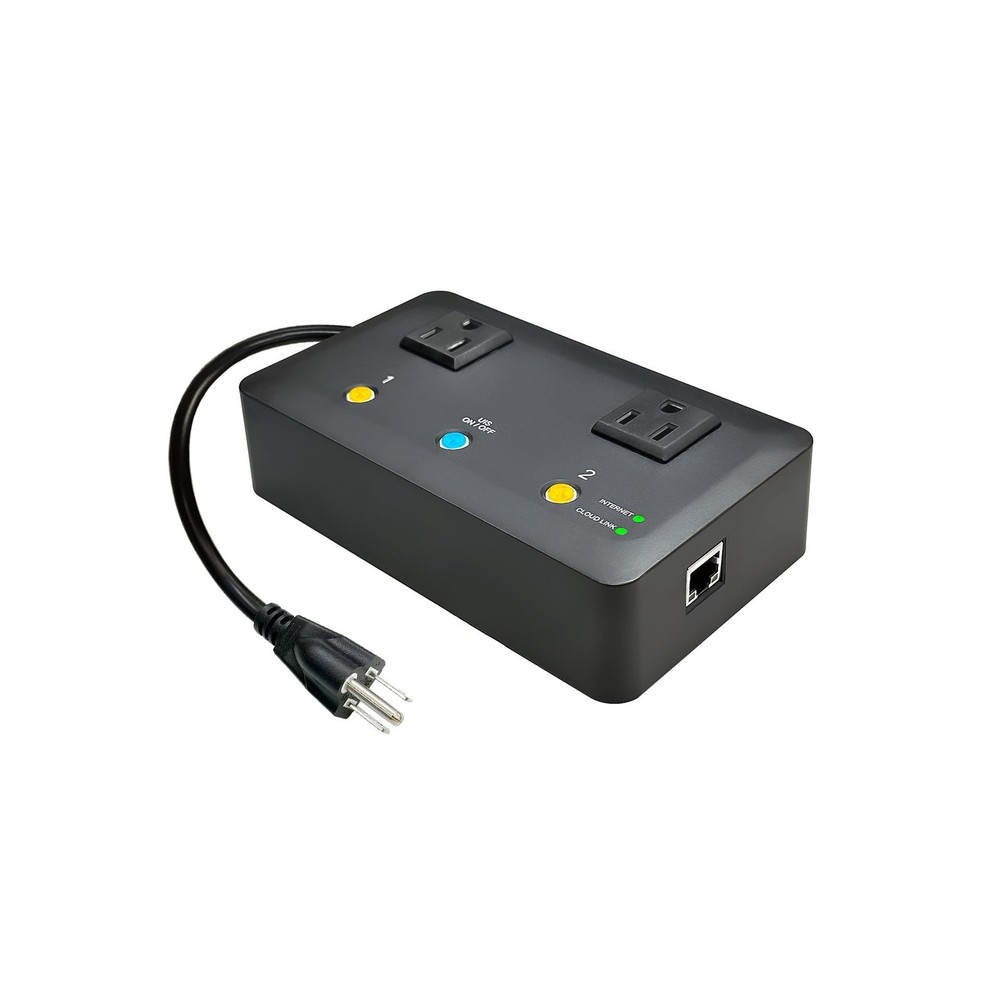 MSNswitch2 IP Enabled Remote Power, Ping Auto Reboot, Dual Outlets, 10A Fuse,...