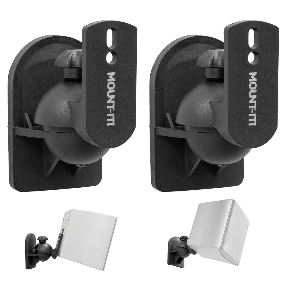 Mount-It! Speaker Wall Mount Full Motion Brackets for Surround Sound Satellit...