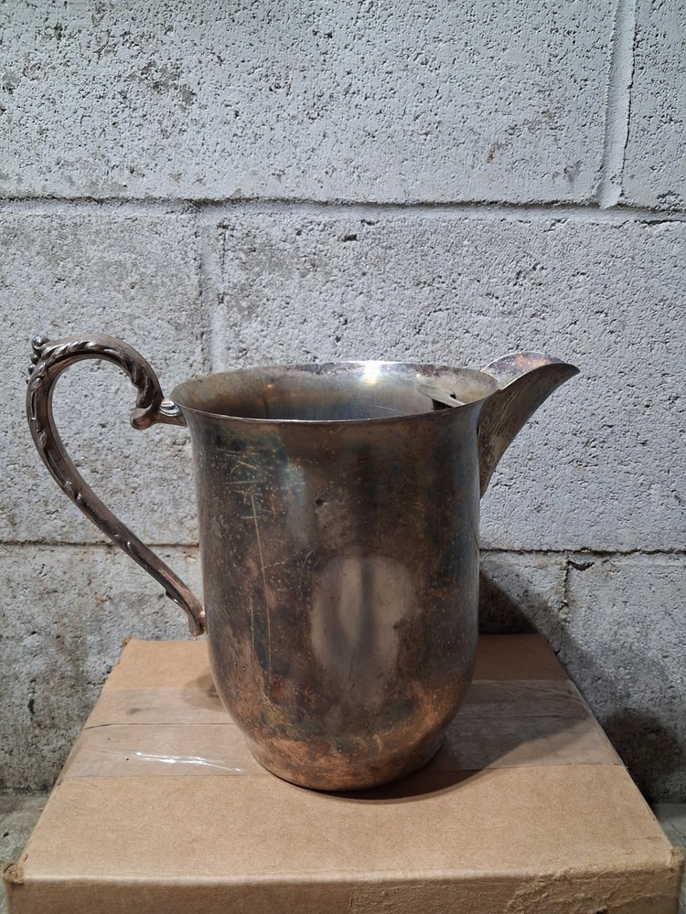 Sheridan Silver On Copper Water Pitcher