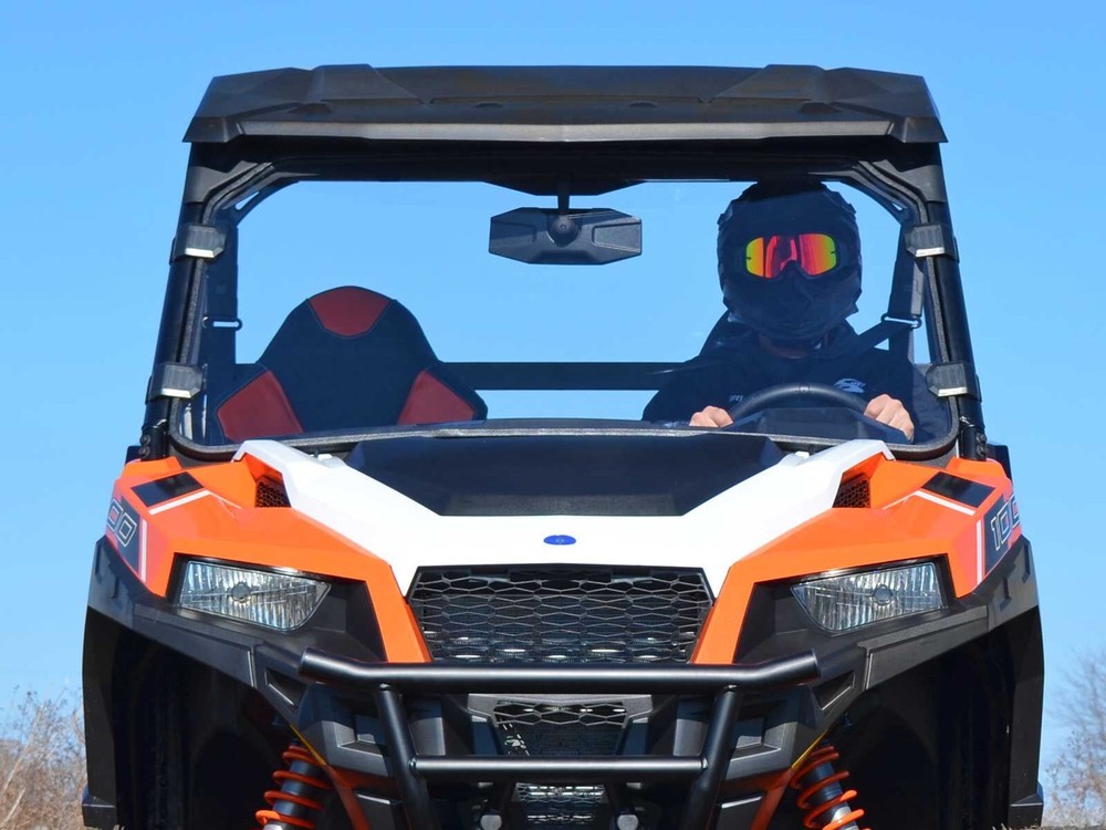 SuperATV Polaris General 1000 / 4 Scratch Resistant Full Windshield - Clear