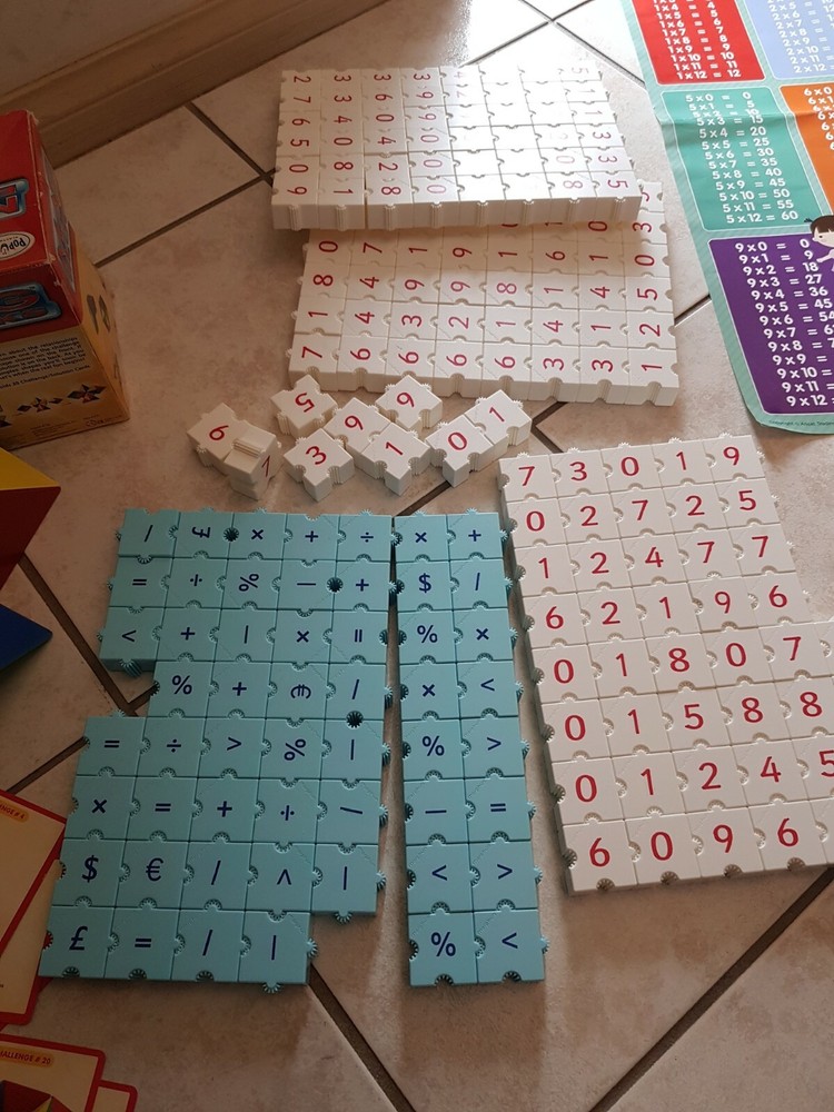 New + used Bundle Ofmath Activities game Puzzles, Multiplication block Number