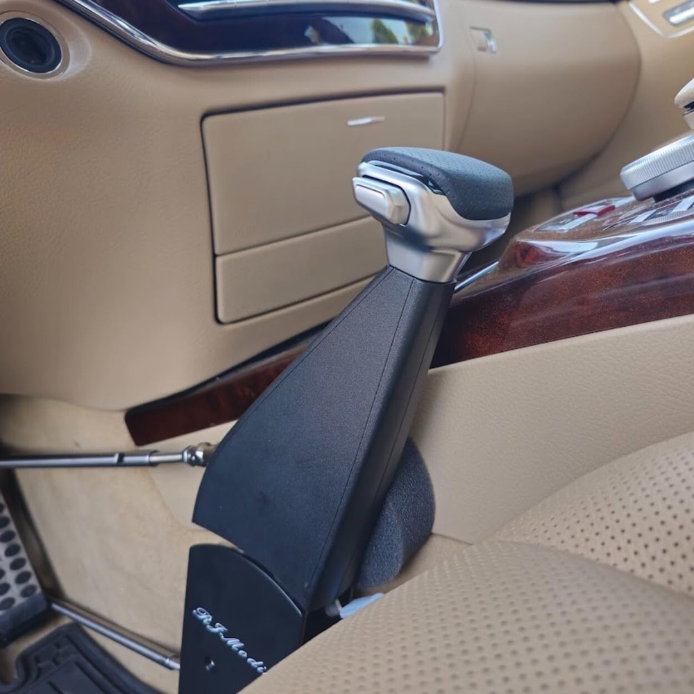 A permanent,safe install car hand control. Disabled/Handicapped - SCI, H quality