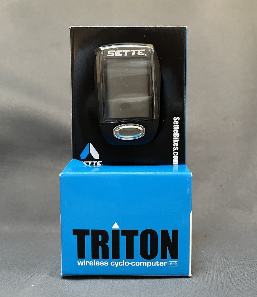 NOS Sette Bikes Triton CY-300 Series Cycle Computer w/ Mounting Bracket Sensor