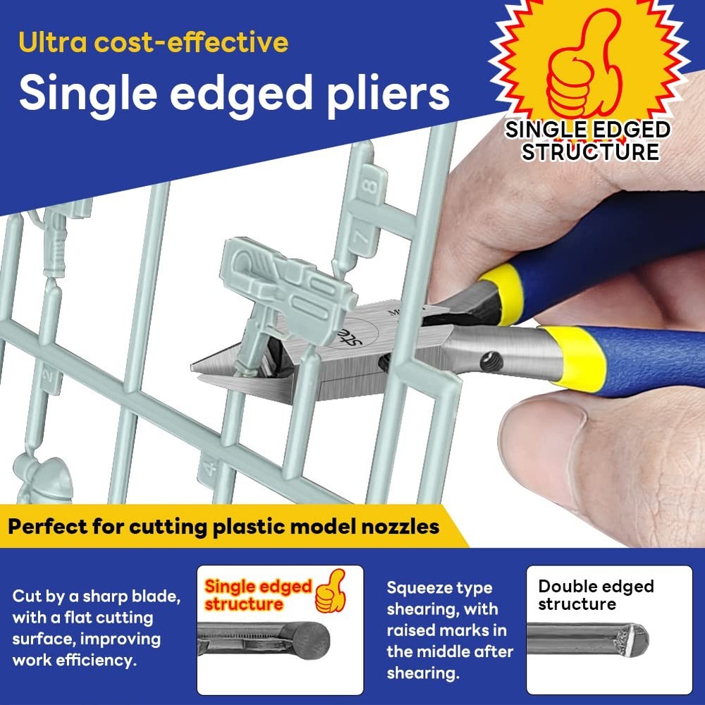 4.7-inch Model Nipper, with Ultra-thin Single-edge and Blade Case Plastic Mod...