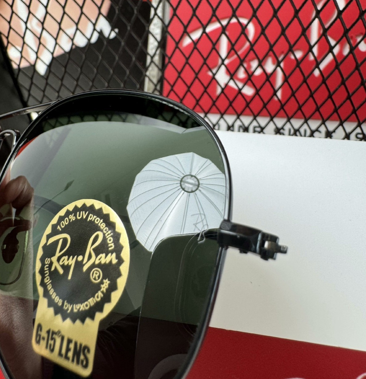 NEW RAY-BAN RB3025 AVIATOR PILOT SUNGLASSES BLACK FRAME GLASS GRAY LENS 58-14MM